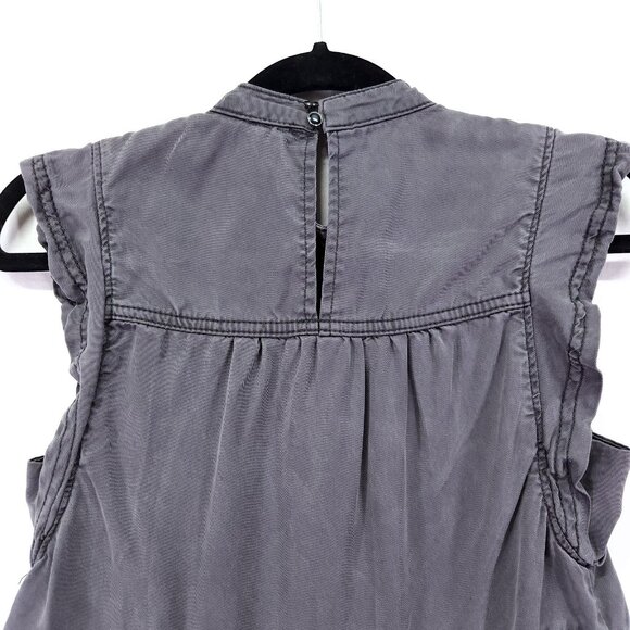 Anthropologie Jenee Mini Dress Size XS Petite Tiered Ruffle Sleeves with Pockets - Picture 10 of 14